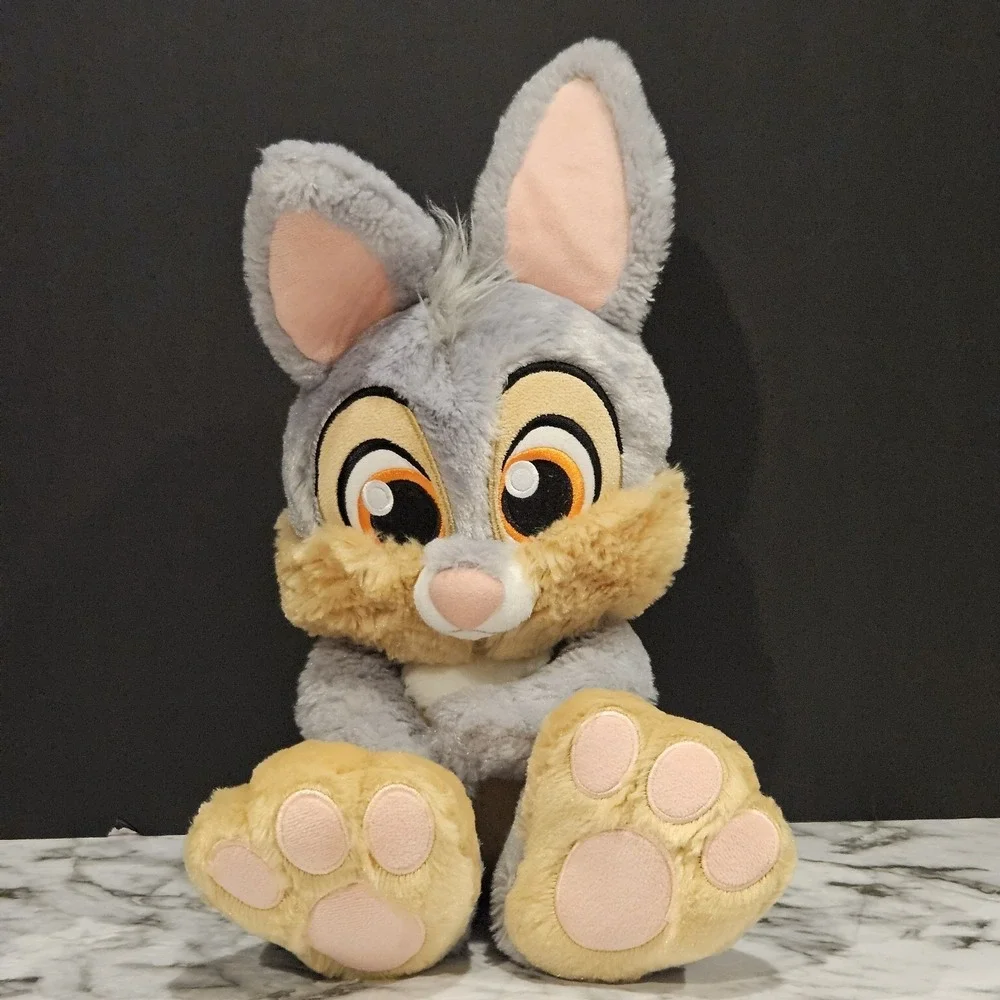 Disney‎ Bambi & 2 Thumper Plush Lot Disney Store Big Feet Bunny Set